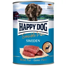   Happy Dog pur konzerv vadas ízesítésű nedves állateledel felnőtt kutyák számára 6x400 g 1 db