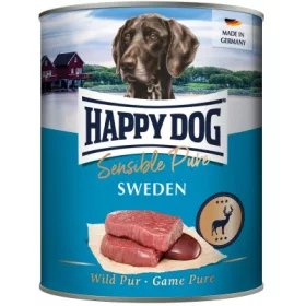   Happy Dog pur konzerv vadas ízesítésű nedves állateledel felnőtt kutyák számára 6x800 g 100 db
