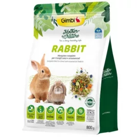   Gimbi Mother Nature Rabbit - állateledel nyulak számára 800 g