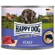 Happy Dog pur konzerv bivaly ízesítésű nedves állateledel felnőtt kutyák számára 6x200 g 1 db