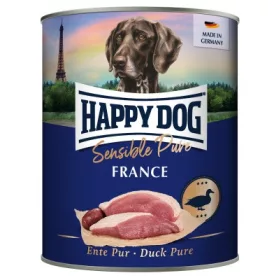   Happy Dog pur konzerv kacsa ízesítésű nedves állateledelfelnőtt kutyák számára 6x800 g 1 db