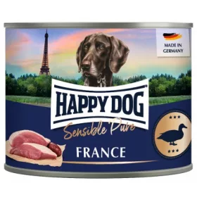   Happy Dog pur konzerv kacsa ízesítésű nedves állateledelfelnőtt kutyák számára 6x200g