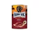 Happy Dog pur konzerv strucc ízesítésű nedves állateledel felnőtt kutyák számára 6x400 g 900 ml