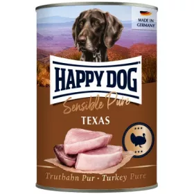   Happy Dog pur konzerv pulyka ízesítésű nedves állateledel felnőtt kutyák számára 6X400 g 300 g