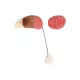 Flamingo Blaro egér labdával macskajáték Piros 1 db