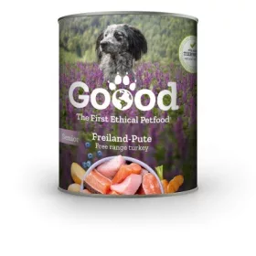   Goood konzerv pulykás-pisztrángos teljes értékű nedves eledel idős kutyáknak 800 g 800 g