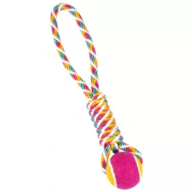 GimDog Rainbow Rope - kötél teniszlabdával 1 db