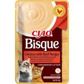 Inaba Cat Ciao Bisque - csirke-marha 40 g