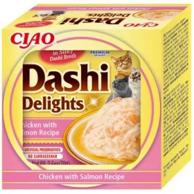 Inaba Cat Churu Dashi Delights - csirke-lazac 70 g