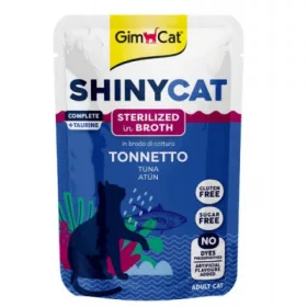   GimCat ShinyCat Sterilized Broth Tonnetto - leves tonhallal 70 g